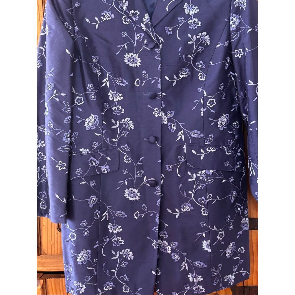Talbots Silk Embroidered Jacket - Picture 3 of 6